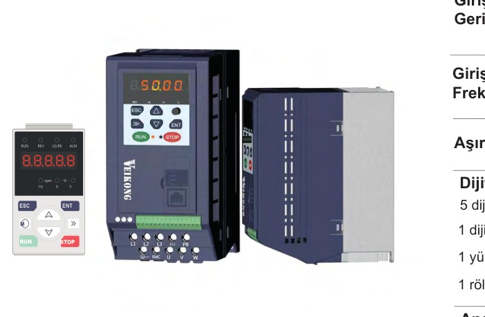 VEIKONG Solar Pompa Sürücü VFD500M-40T00400-PV
